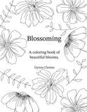 Blossoming - A coloring book of beautiful blooms - Digital PDF - Printable