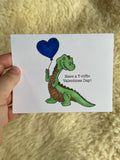 T-Rex Valentine - Greeting Card