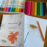 Blossoming - A coloring book of beautiful blooms - Printed