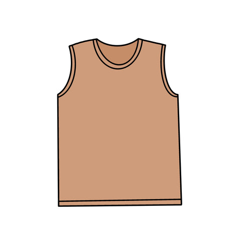 Tank Top - Brown Organic Cotton - Men’s Clothing
