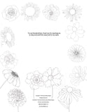 Blossoming - A coloring book of beautiful blooms - Printed