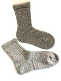 Knit Socks - California Wool  -  Grey - Knit to Order