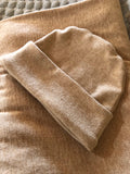 Organic Cotton Baby Swaddle and Hat Gift Set