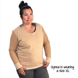 Scoop Neck French Terry Sweatshirt - Women’s Clothing