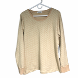 Scoop Neck Zig Zag Sweatshirt - jacquard knit - Women’s Clothing