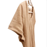 Scoop Neck Tshirt - Brown Organic Cotton - Women’s Clothing
